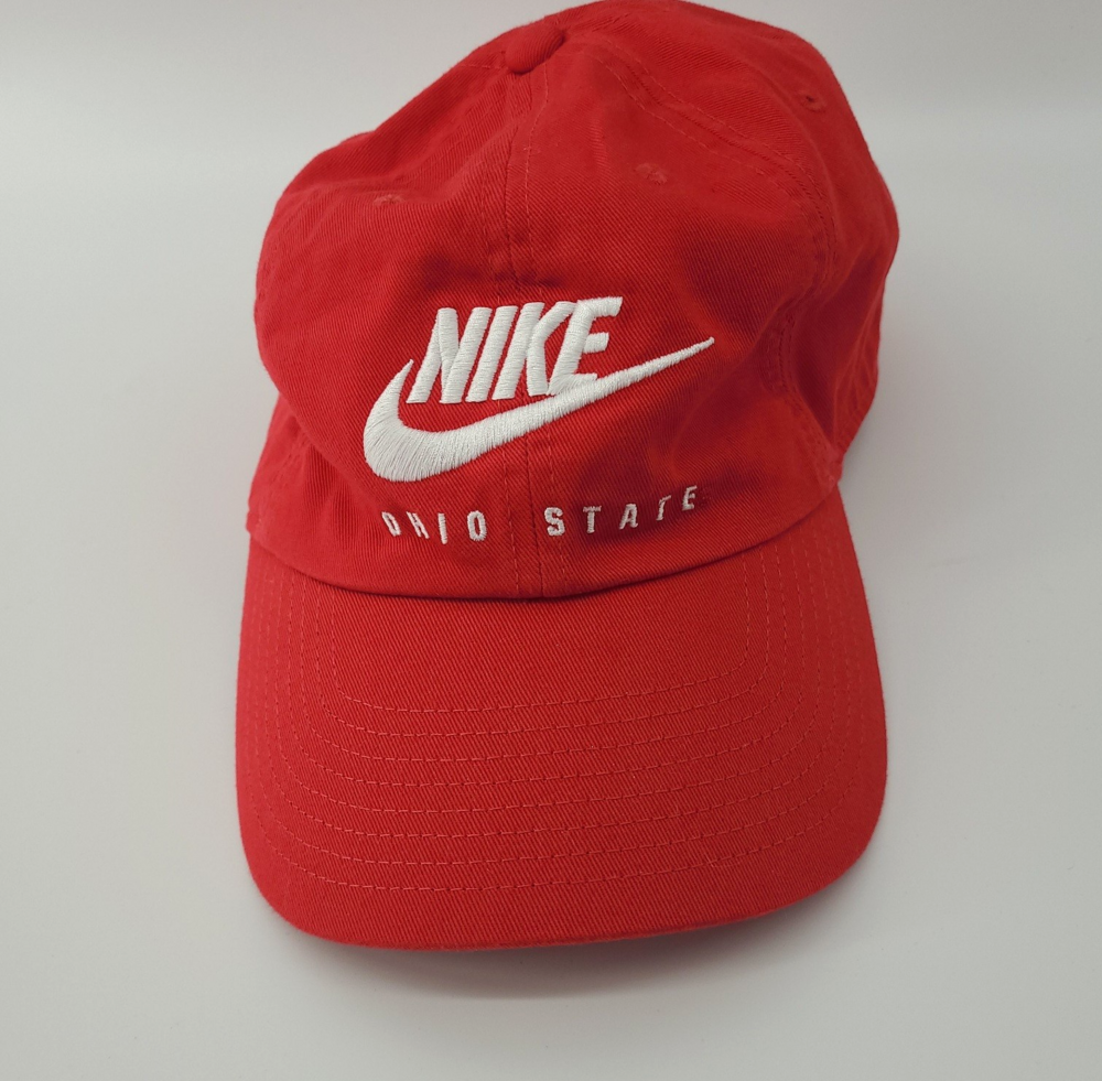 Nike Heritage86 Ohio State Buckeyes Baseball Cap Hat Red Cotton Swoosh Dad Hat